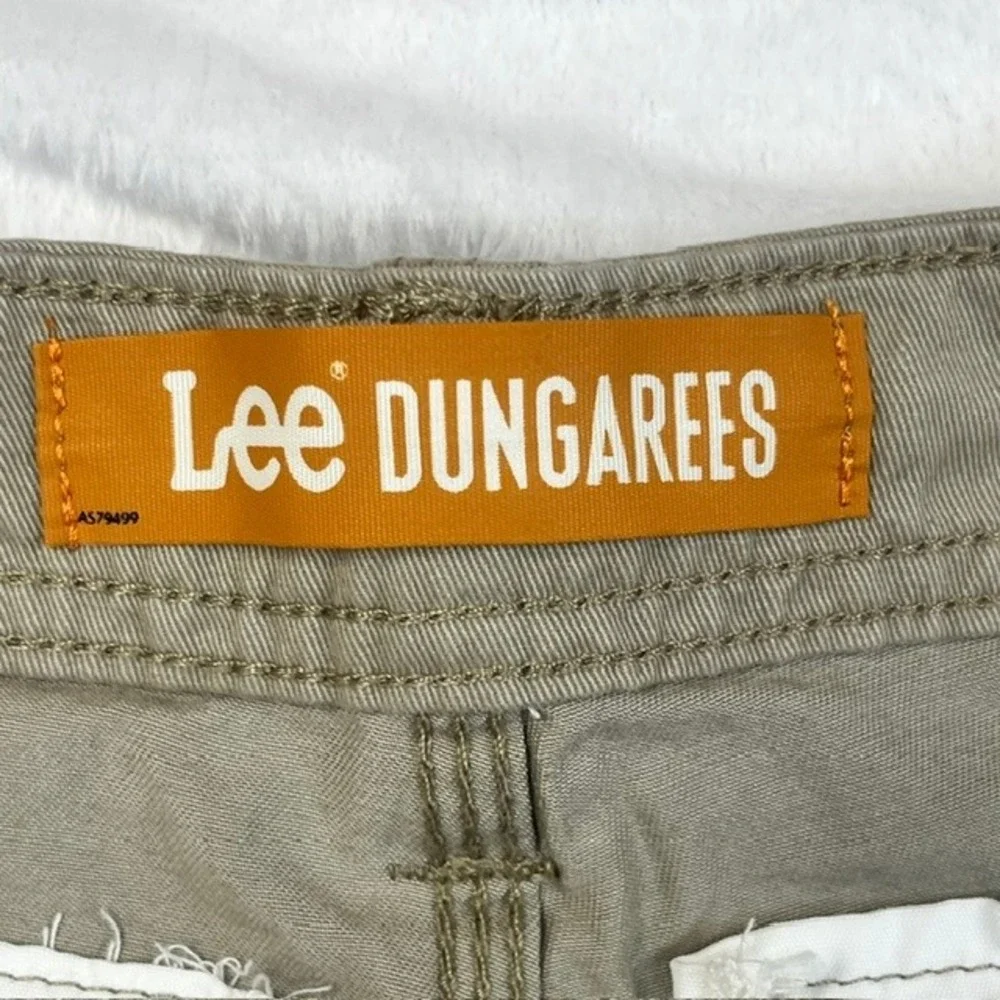 Lee Dungarees Mens‎ Cargo Shorts Size 32 Khaki Tan Cotton Belted 2182914 NEW